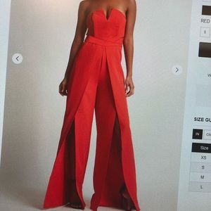 Brand New Red Jumpsuit